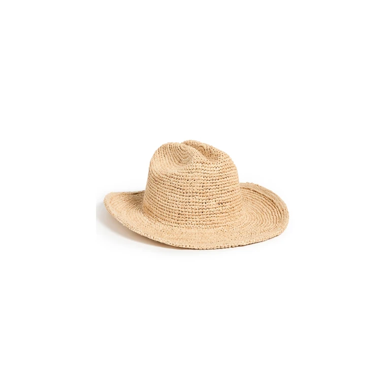 Raffia Cowboy Hat Natural M