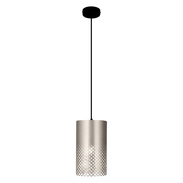 Hanging Lamp - Silver & Black