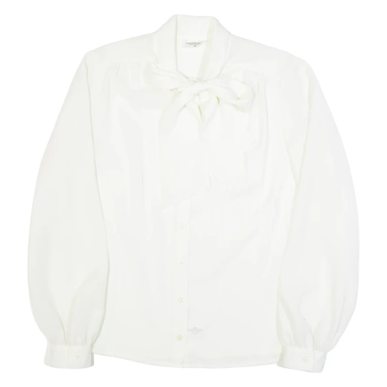 SOMMERMANN Womens Blouse White Collared Long Sleeve M