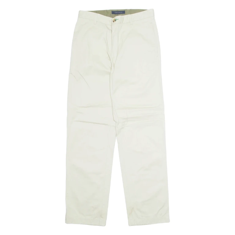 TOMMY HILFIGER Chino Mens Trousers Beige Regular Straight W29 L32