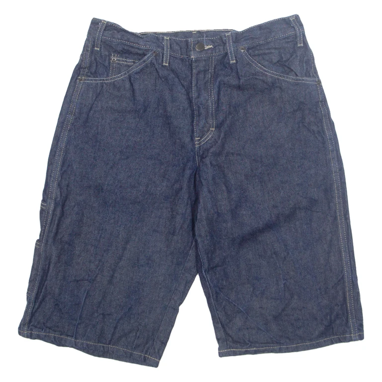 DICKIES Denim Mens Workwear Shorts Blue M W32