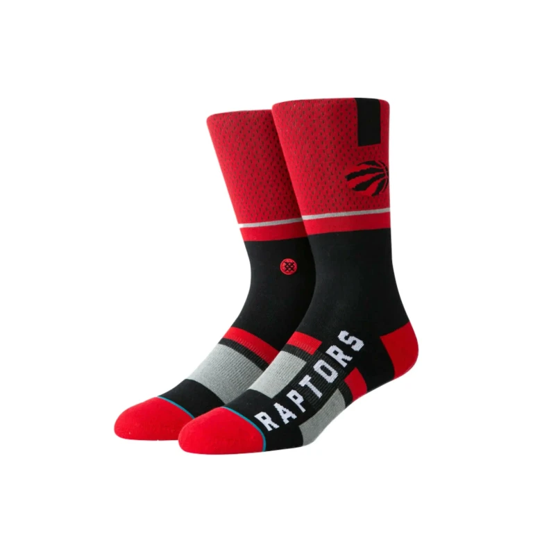 Raptors Shortcut NBA Crew Socks Red/Black