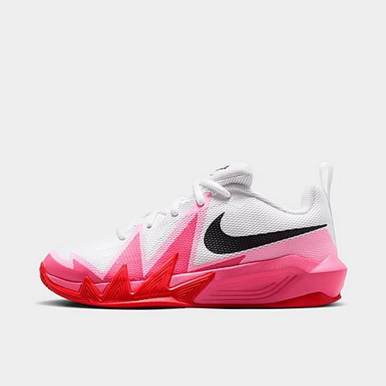 Nike Big Kids S. T. Dynamite Basketball Shoes in White/Tropical Pink/Pinksicle Size: 3.5