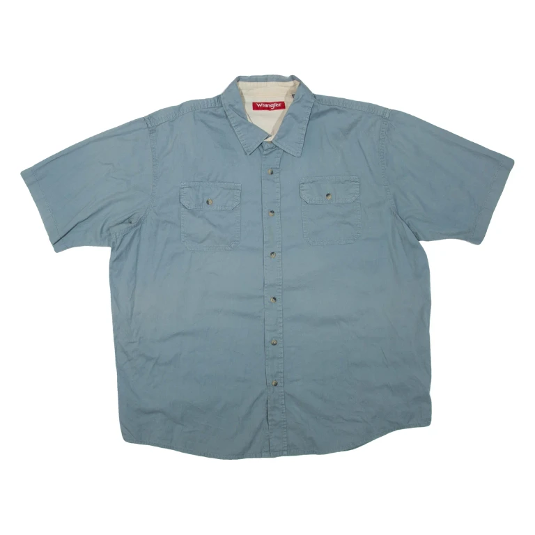 WRANGLER Mens Plain Shirt Grey XL