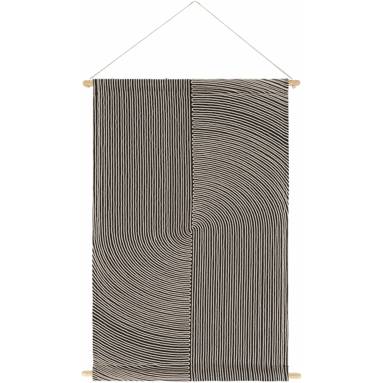 Lanse Black and White Geometric Wall Hanging