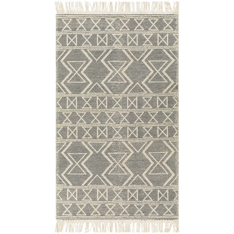 Aziel Wool Rug with Tassels - Clearance