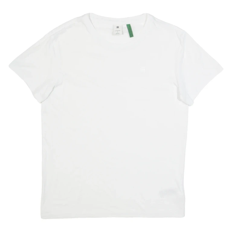 G-STAR Mens T-Shirt White S