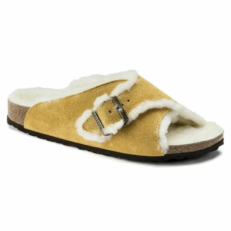 Unisex Arosa Fell Suede Leather Ochre