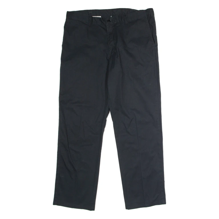 DICKIES Workwear Mens Trousers Black Regular Straight W36 L30
