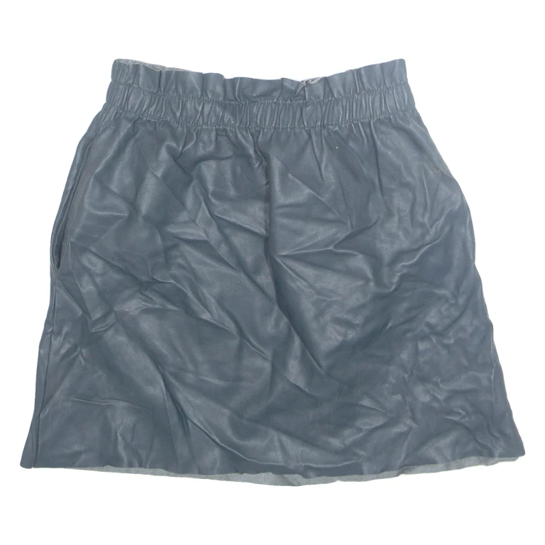 ZARA Womens Straight Skirt Blue Short S