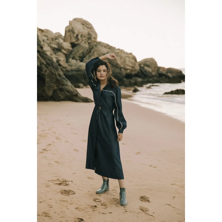 ANADYR DRESS - DENIM