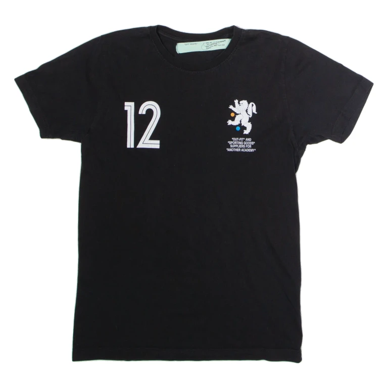 OFF-WHITE X Nikelab Mercurial NRG Mens T-Shirt Black Crew Neck S