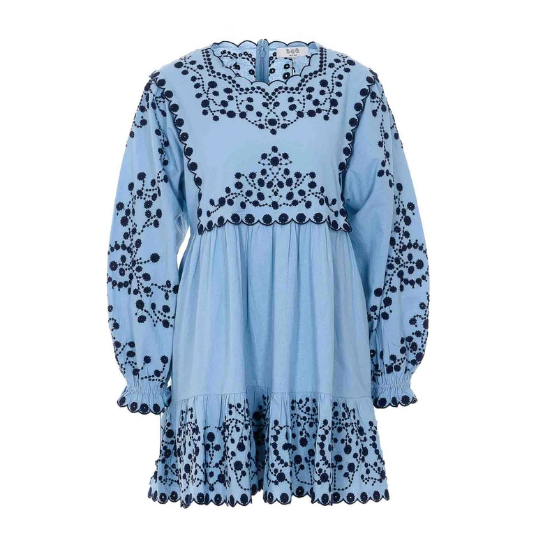Sea New York Robe Au Genou - Bleu (114BLUE)