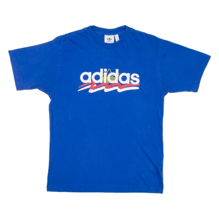 ADIDAS Mens T-Shirt Blue M