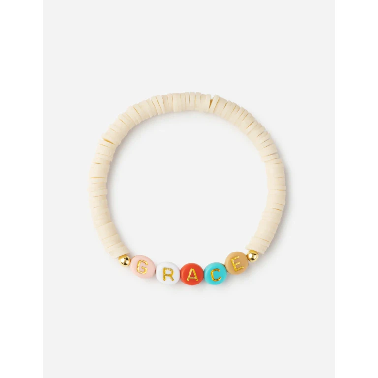 Grace Multicolored Letter Bracelet
