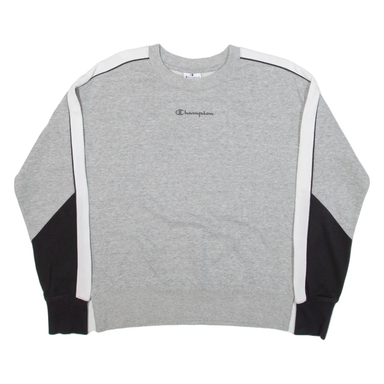 CHAMPION Womens Sweatshirt Grey S