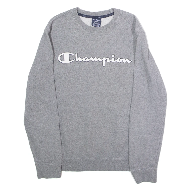 CHAMPION Mens Sweatshirt Grey Crew Neck XS
