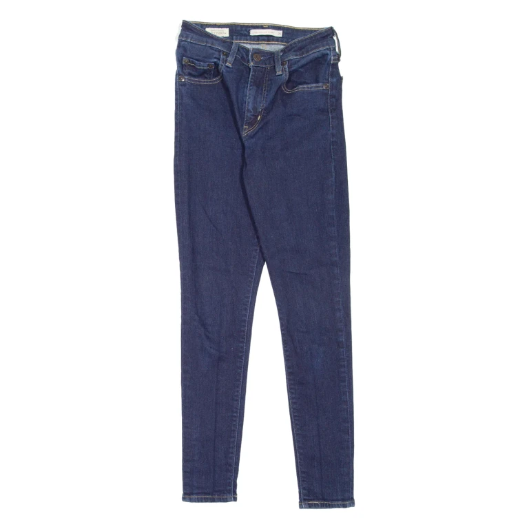 LEVI'S 721 High Rise BIG E Womens Jeans Blue Slim Skinny W25 L28