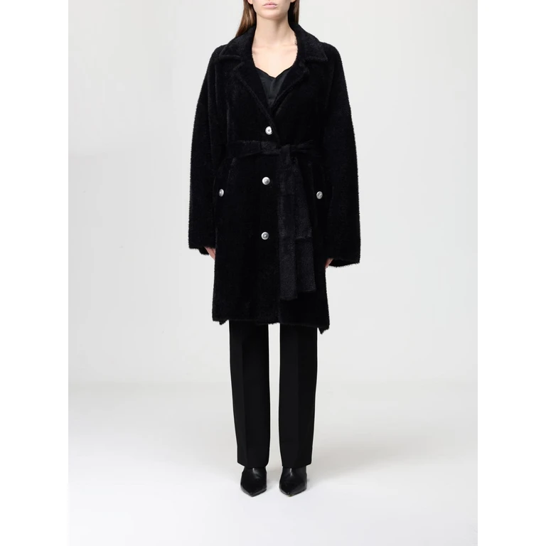Fur Coat Woman color Black (105415A0DIZ99)