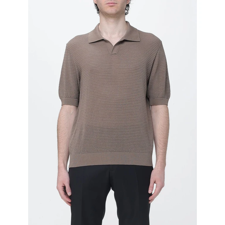Cotton Knit Polo Shirt (FINLAYPWE2602TAUPE)