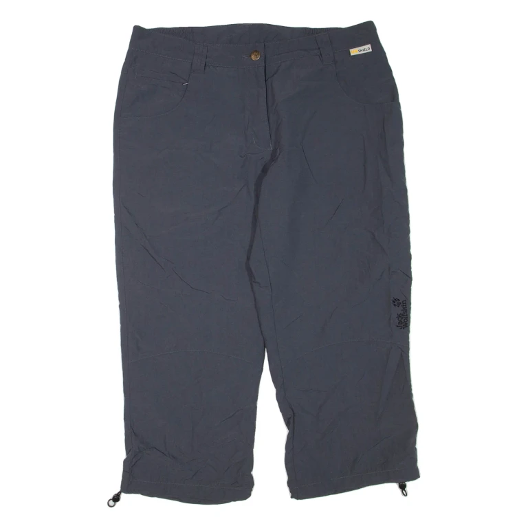 JACK WOLFSKIN 3/4 Length Womens Workwear Shorts Grey L W32