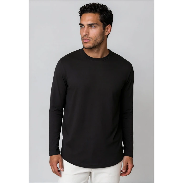 Cinqo Long Sleeve Tech Tee - Black