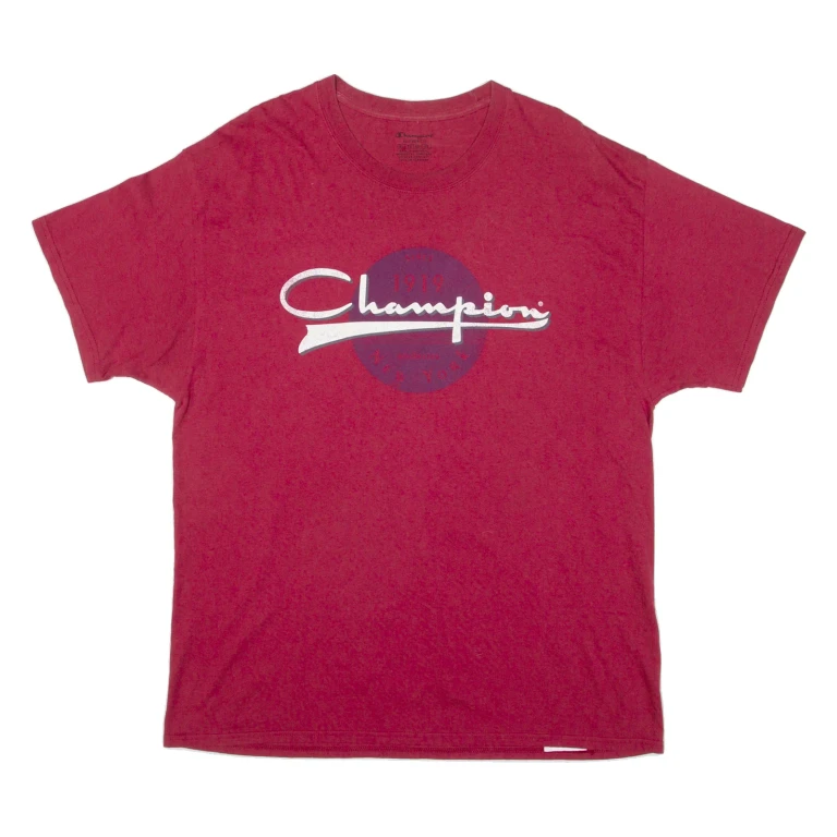 CHAMPION Mens T-Shirt Red XL