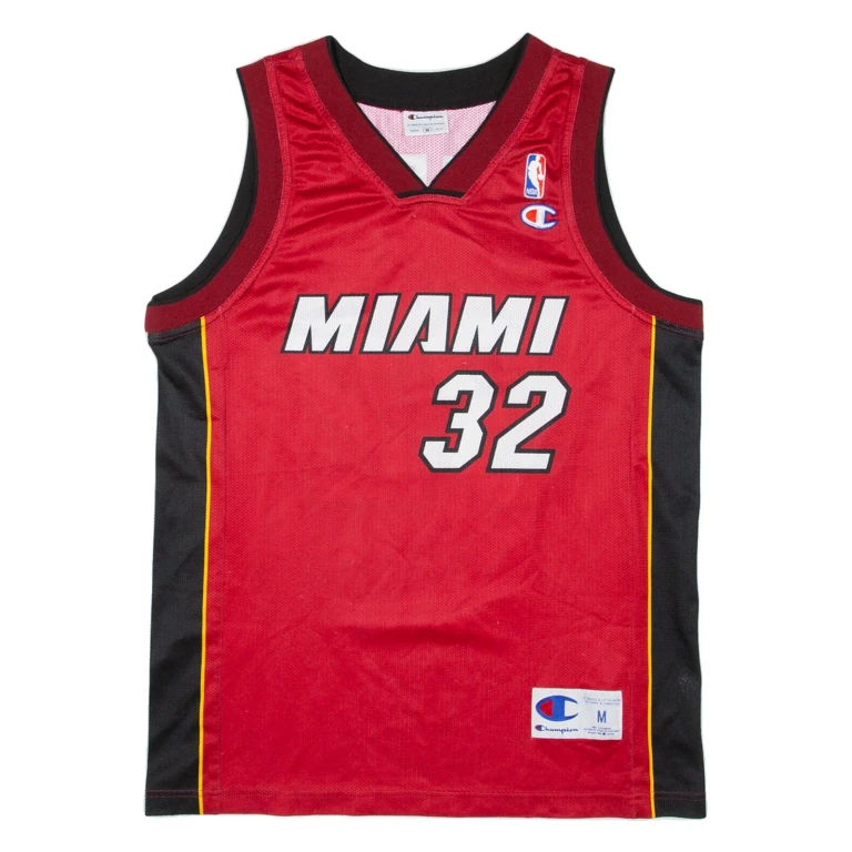 CHAMPION Miami Heat Mens Jersey Red Sleeveless M