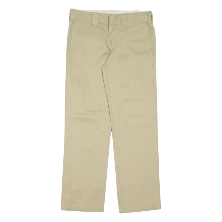 DICKIES Chino Mens Trousers Beige Regular Straight W28 L29