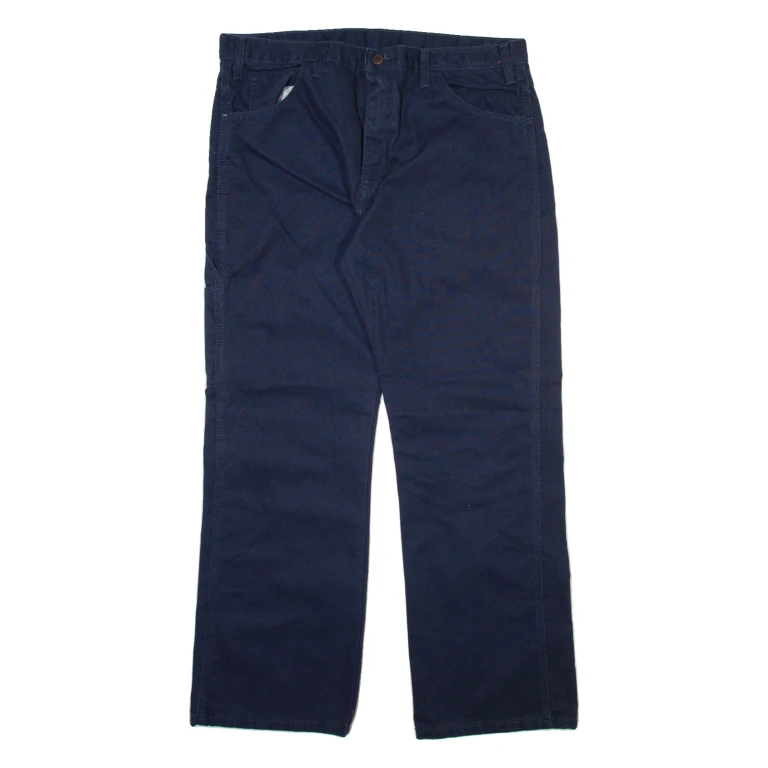 DICKIES Mens Trousers Blue Regular Straight W36 L30