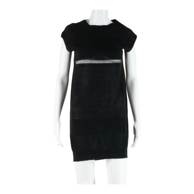 ALL SAINTS Womens Jumper Dress Black Short Sleeve Short UK 6