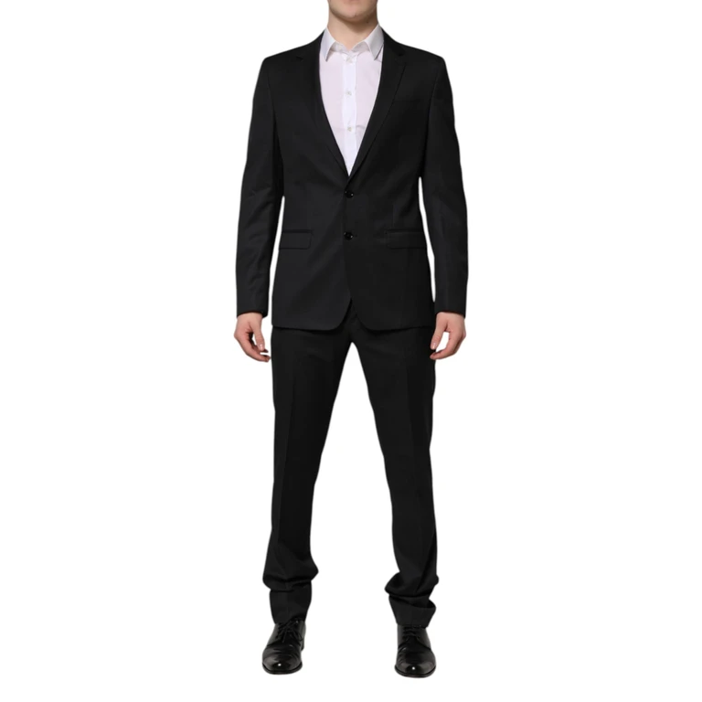 Dark Gray Martini 2 Pc Single Breasted Suit Virgin Wool - Men