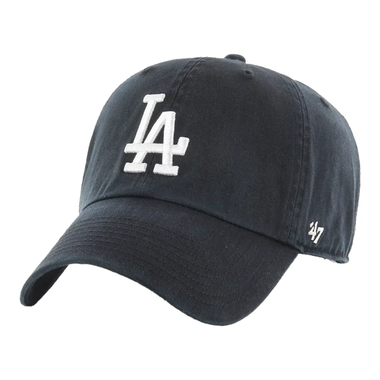 Clean Up Los Angeles Dodgers Strapback Hat - Black Adjustable Cap