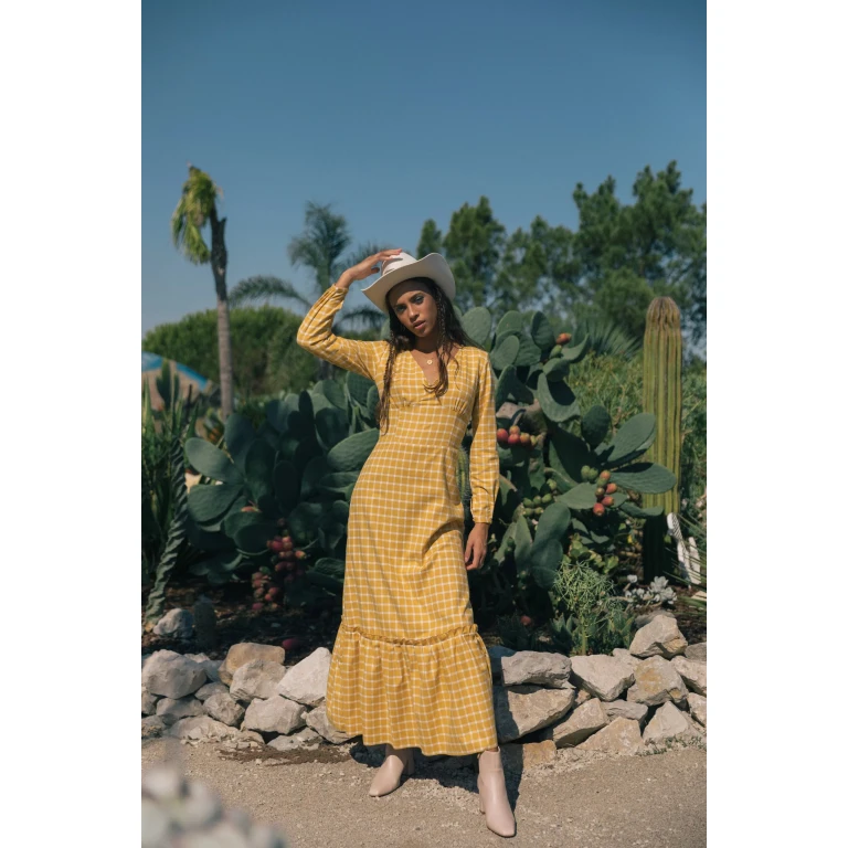 PLUMOSA DRESS - YELLOW