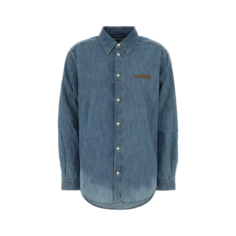 Miu Miu Azzurro Exterior: Cotton Camicie