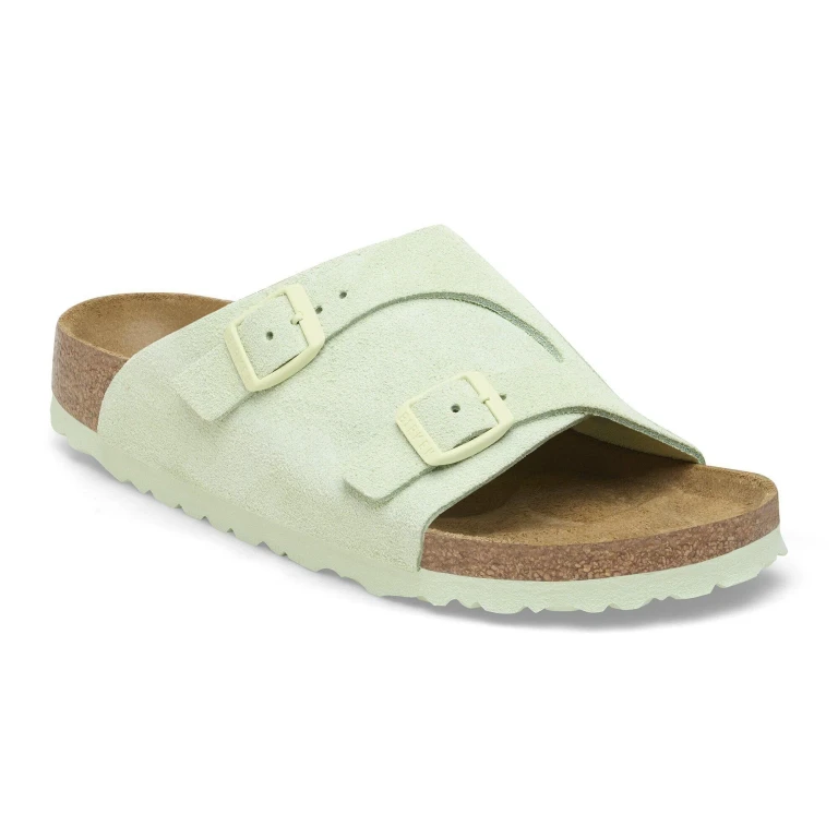 Unisex Zurich Suede Leather Faded Lime