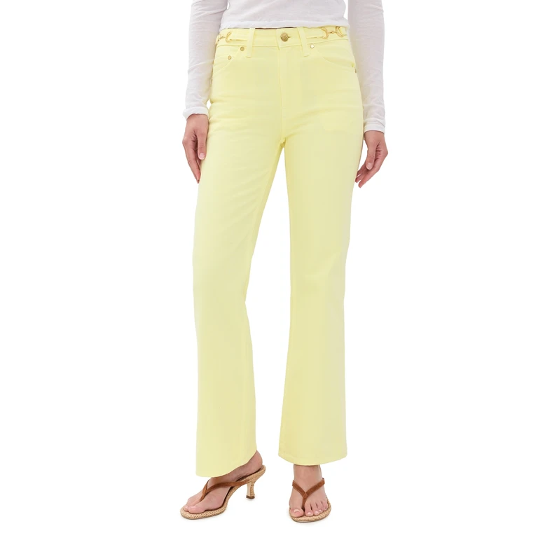 Ulla Johnson The Laurel Kick Flare Jeans Chantilly 25
