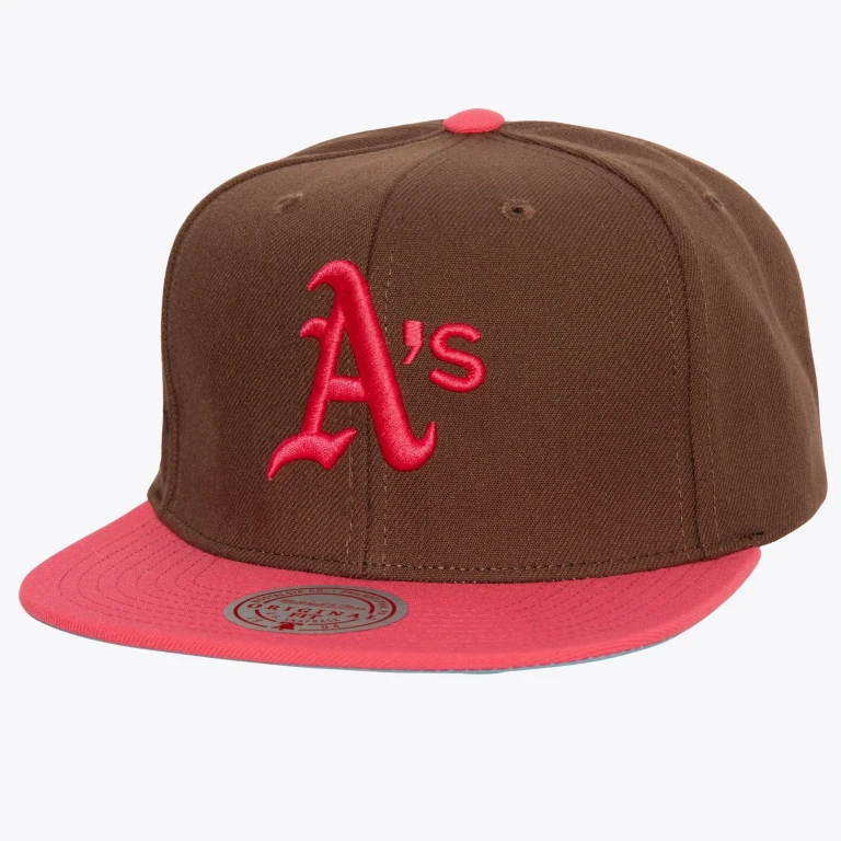 Men's MLB The Damn Snapback Coop Athletics Brown
