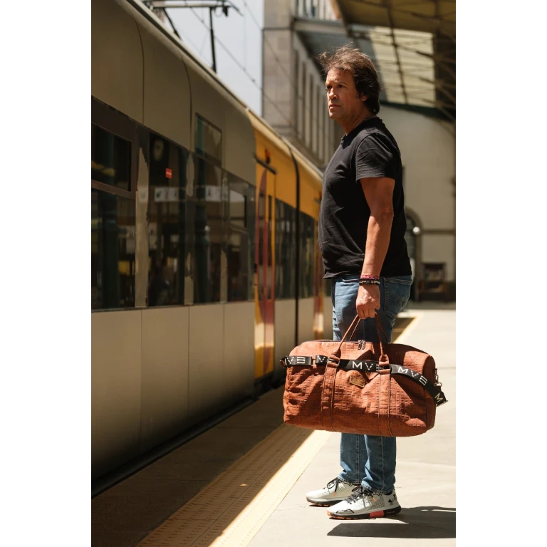 Xcape Vegan Leather Duffle Bag croco