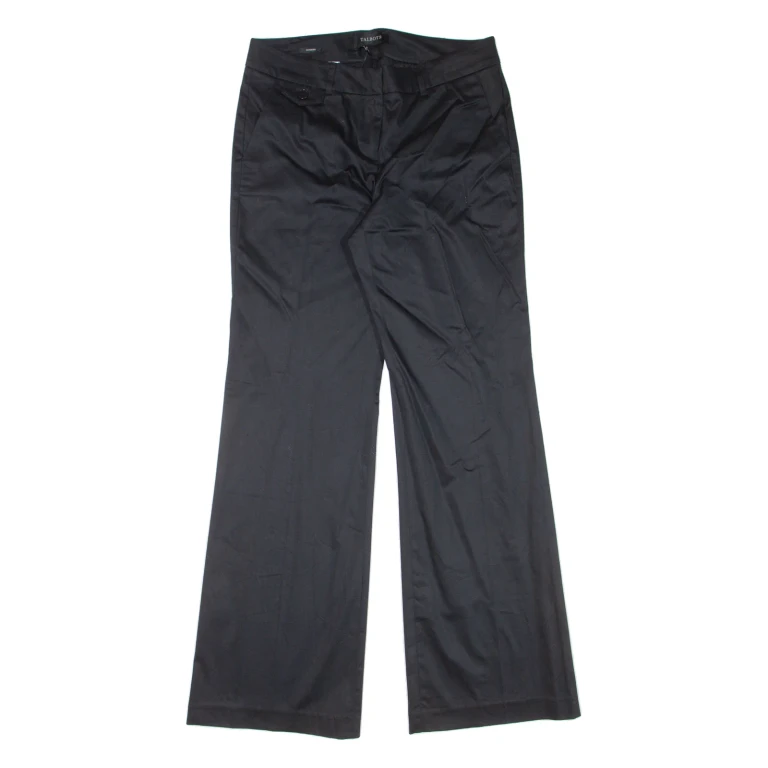 TALBOTS Modern Womens Trousers Blue Relaxed Flared W30 L31