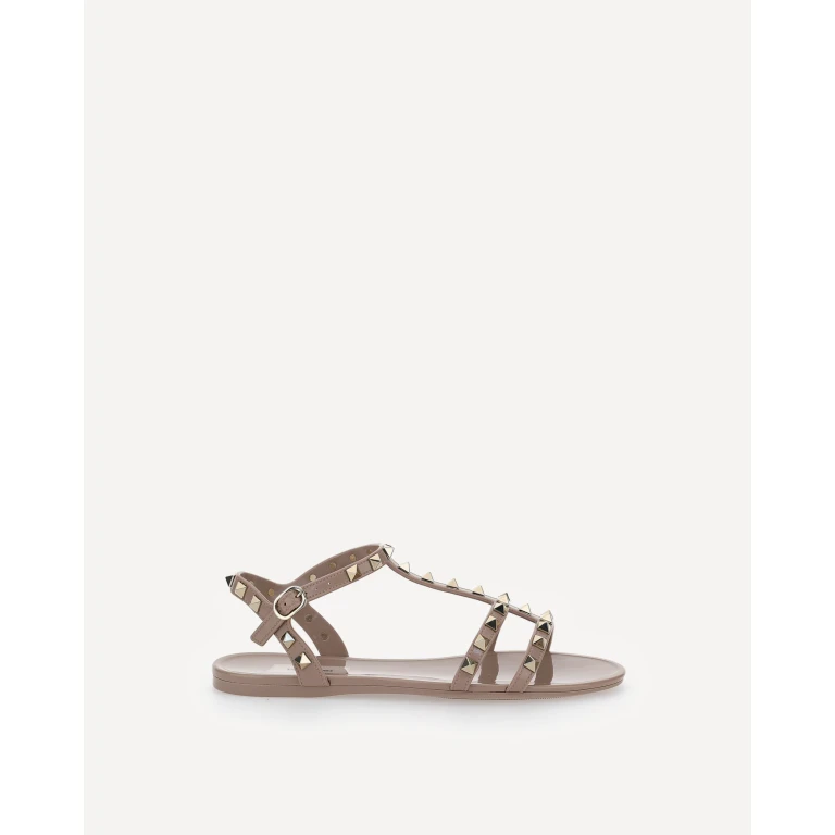 VALENTINO GARAVANI Rubber Rockstud Sandals Female 36