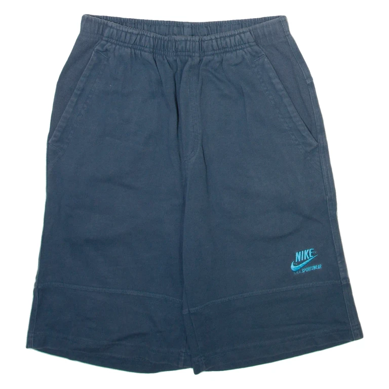 NIKE Mens Casual Shorts Blue S W26