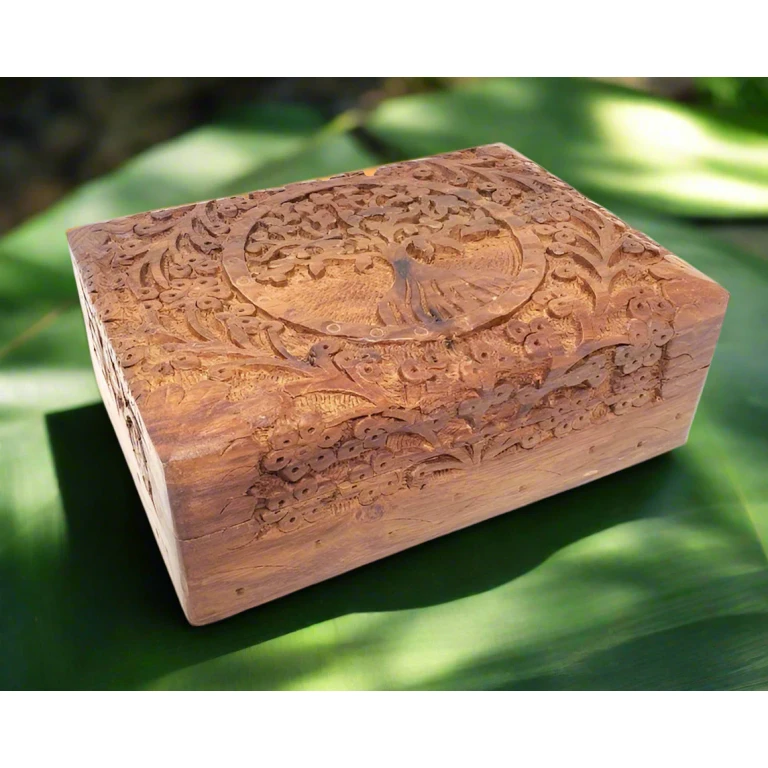 Roots and Reverence – Tree of Life Wooden Keepsake Box (5" x 7")