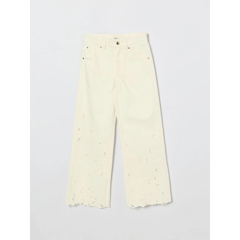 CHLOÉ Jeans Kids color White (C20832117)
