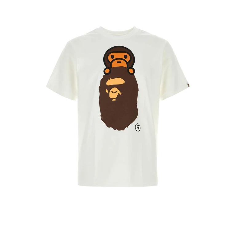 Bape White Exterior: Cotton T-shirt