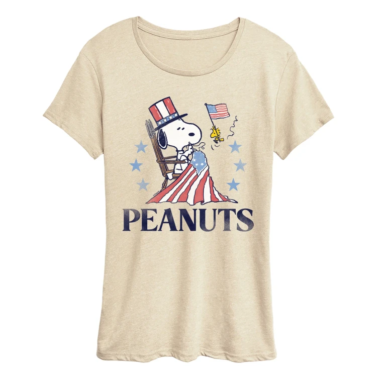 Betsy Ross Snoopy - Women's Short Sleeve Graphic T-Shirt