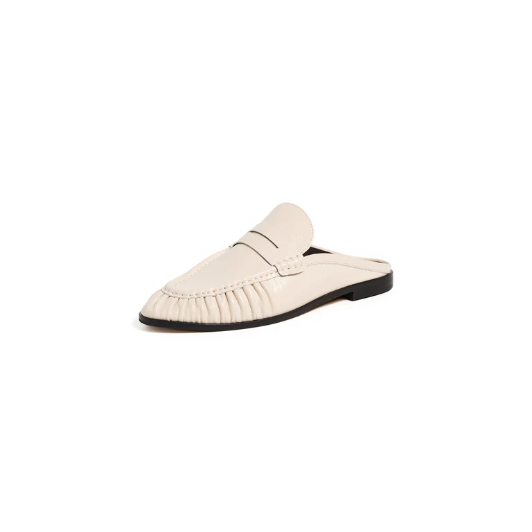 Betzy Mules Creme Leather 11