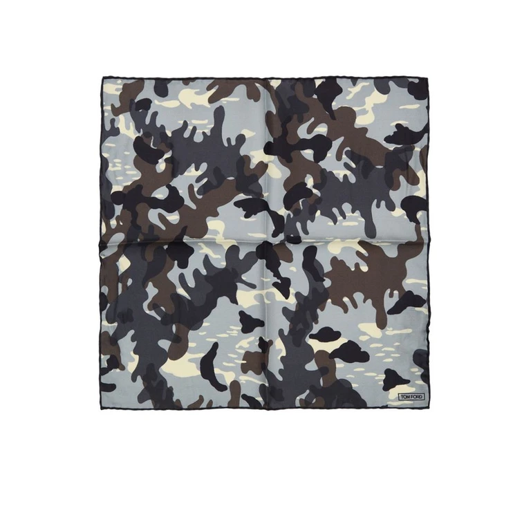 Tom Ford Gray Silk Pocket Square Accessory - Men