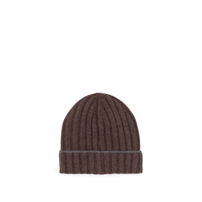 Brunello Cucinelli Cashmere Rib Knit Beanie