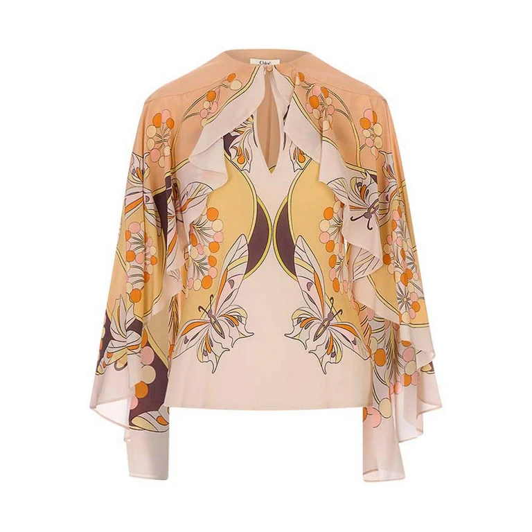 La DoubleJ Top - Rose (TOP0193CRE010FLO08PI02)